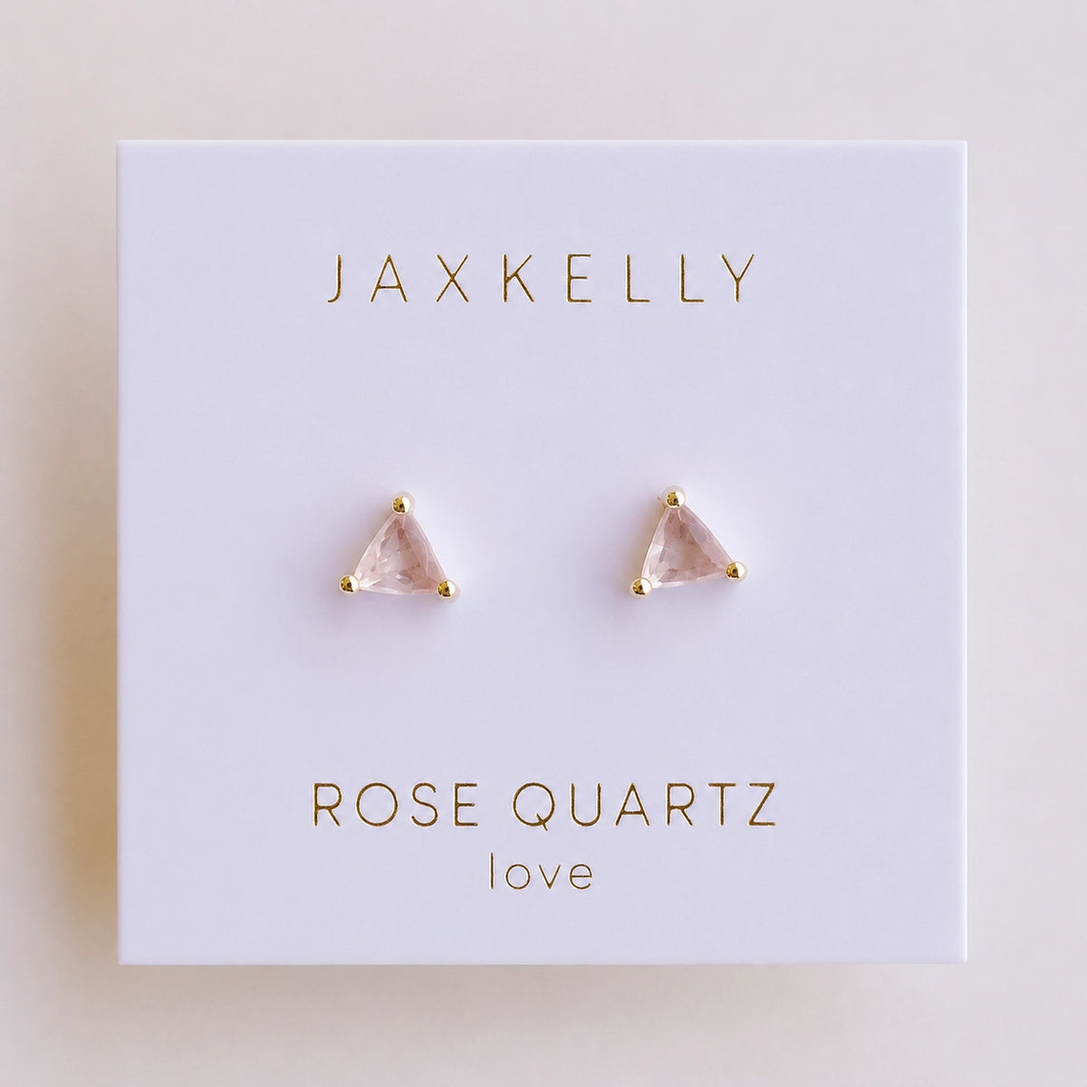 Energy Gem Earrings - Rose Quartz Mini