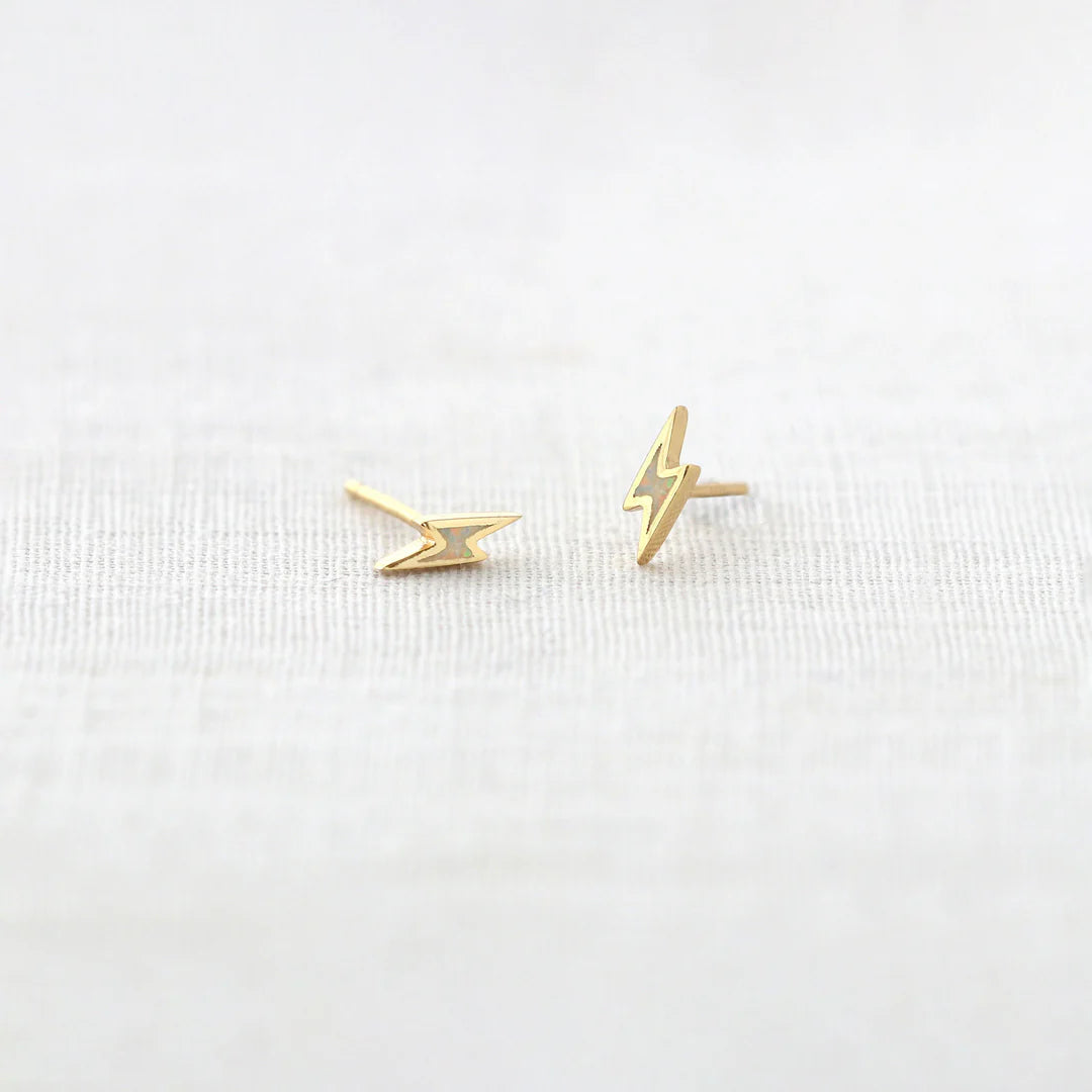 Opal Lightening Bold Stud Earrings