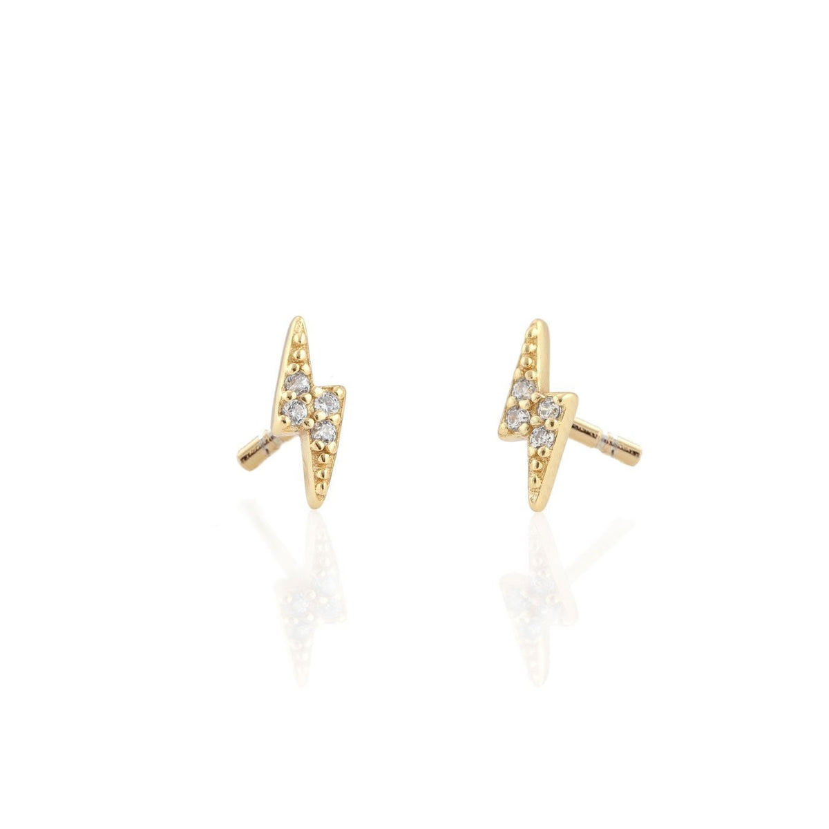 Lightening Bolt Crystal Earrings