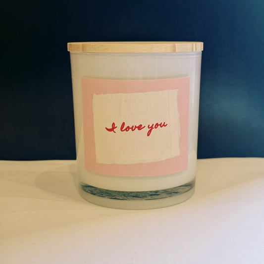 Valentines I Love You Candle