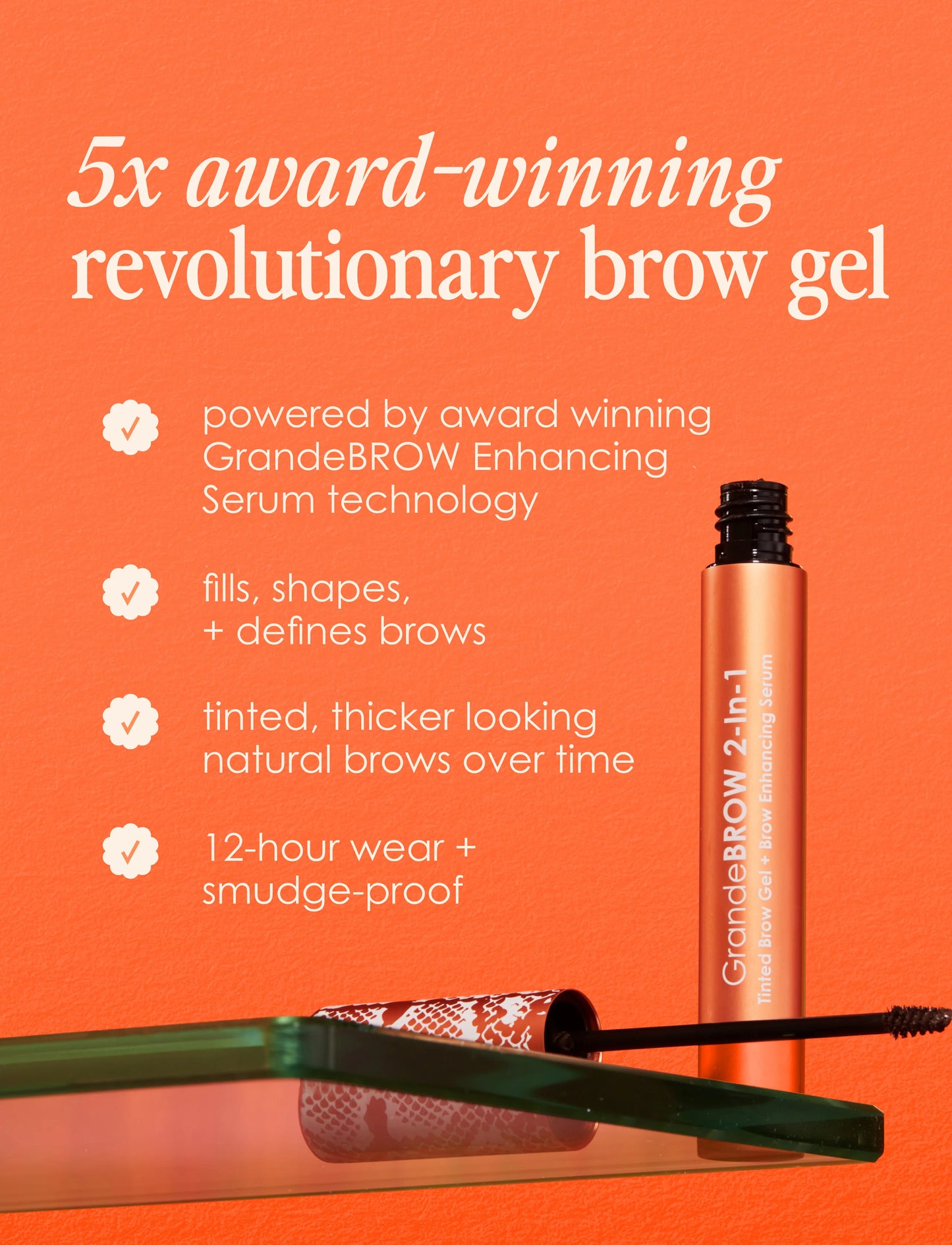 Grande Brow 2-In-1 Tinted Brow Gel + Brow Enhancing Serum