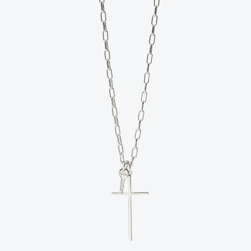 Cross and Mini Key Necklace