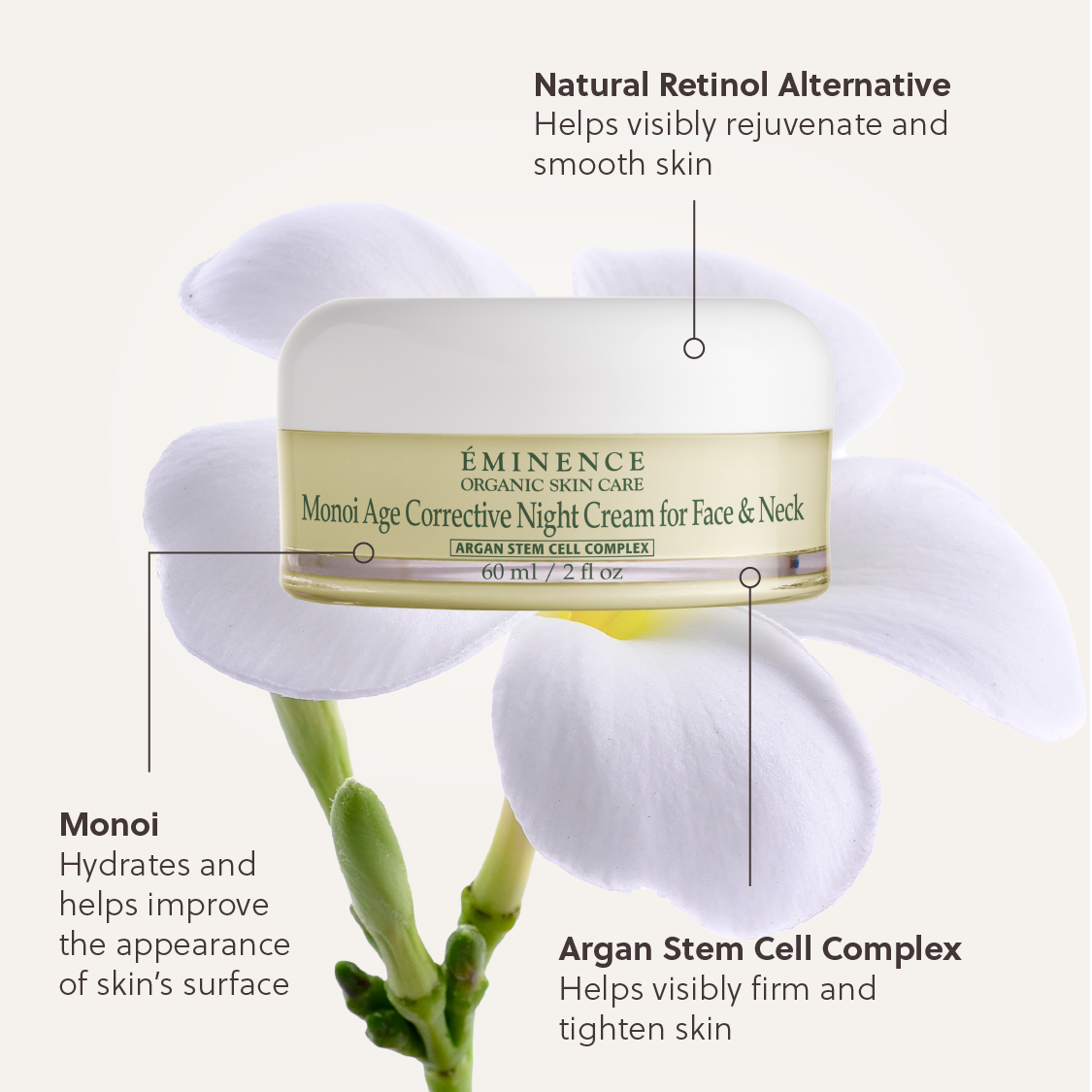 Monoi Age Corrective Night Cream for Face & Neck