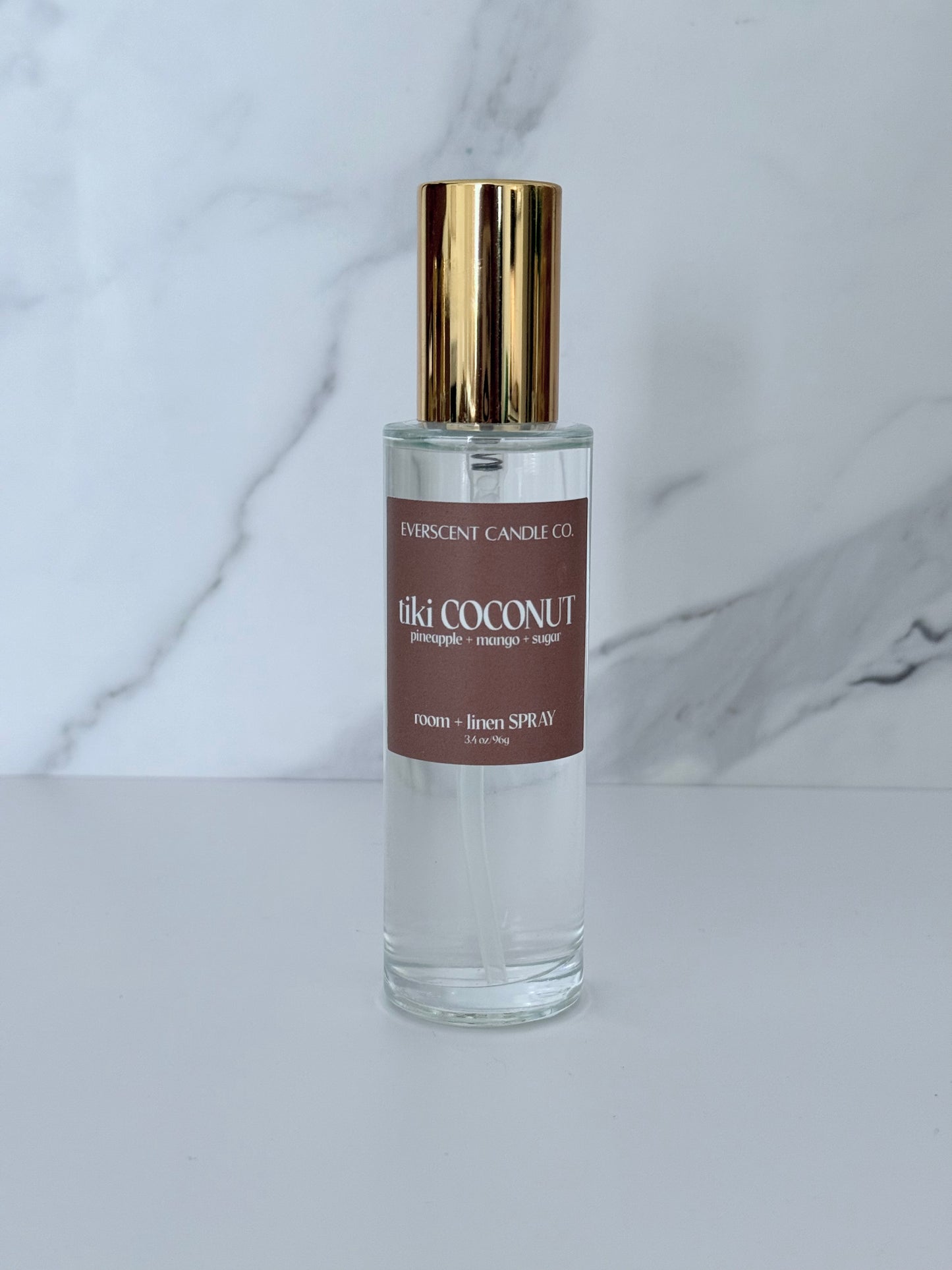 Room + Linen Spray - Clear Glass/Gold Lid