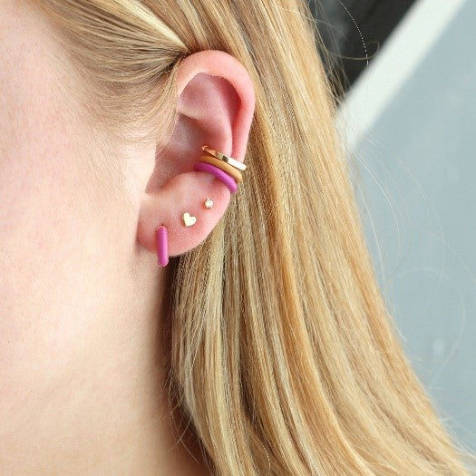 Tiny Heart Stud Earrings