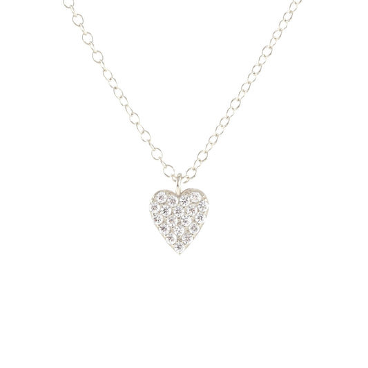 Heart Crystal Charm Necklace